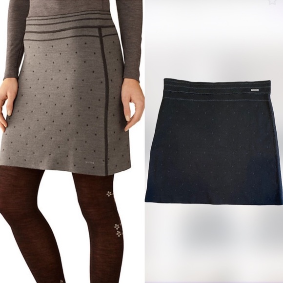 [Smartwool] Mini Polka Dot Reversible Wool Skirt - Picture 1 of 6